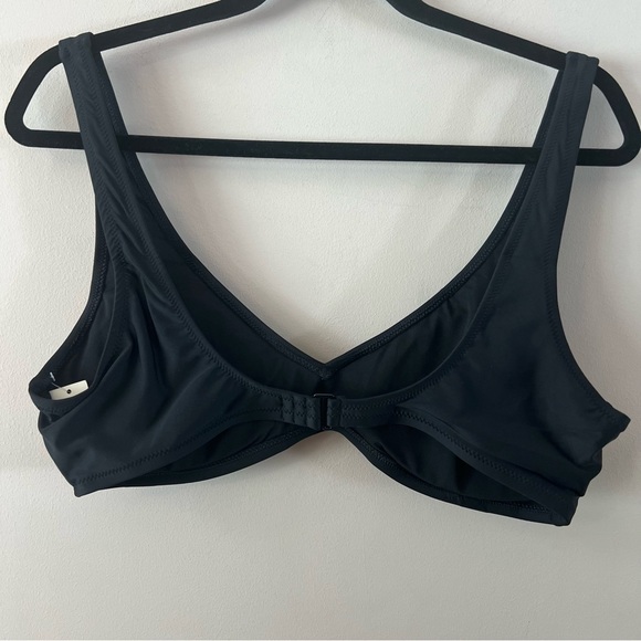 Aerie scoop neck bikini swim top ladies size xl black - Picture 3 of 6